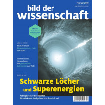 bdw Ausgabe 02/2019: Schwarze Löcher und Superenergien